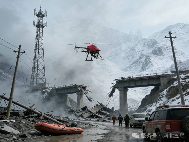 跨越“三斷”絕境，架起空中生命線！河北五星“瓦爾特·紅色之鷹”守護應(yīng)急通信